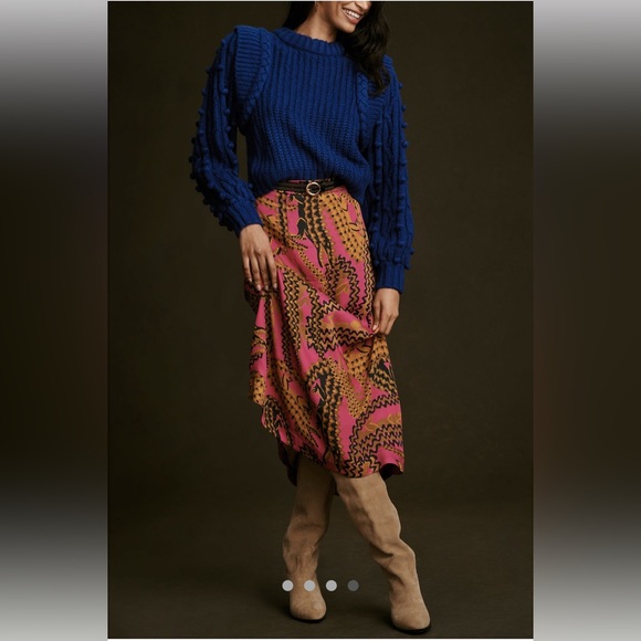 Anthropologie FARM Rio Braided Sweater in deep blue - Picture 15 of 15